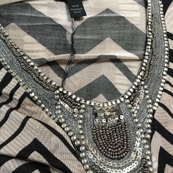 NWOT. Lane Bryant Women’s Size 18/20 Cold Shoulder Blouse - Picture 8 of 11